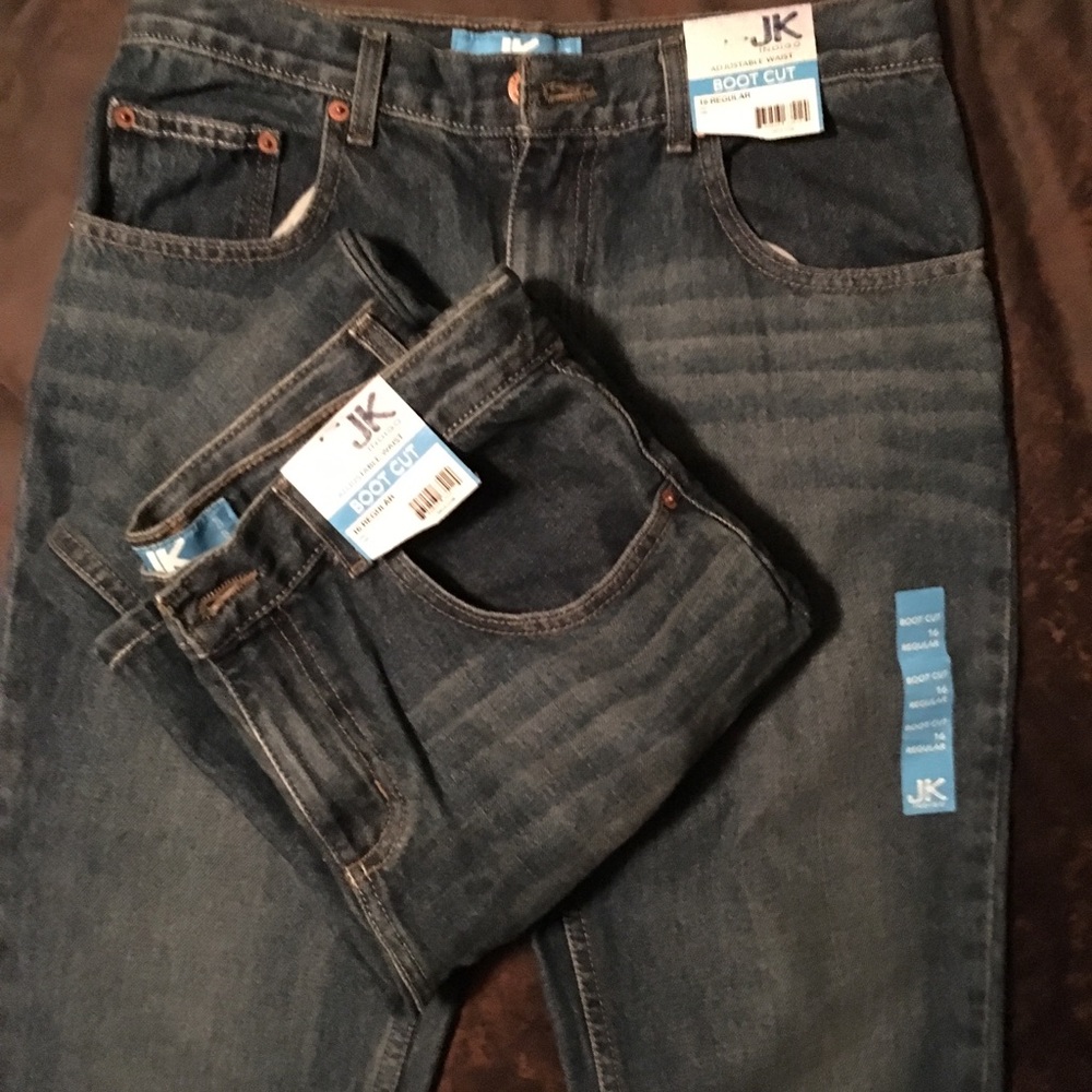 NWT! 2 Pair of Boys JK Jeans from Belk, Size 16